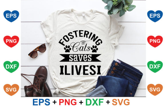 Fostering Cats Saves Lives Embroidery Design Review