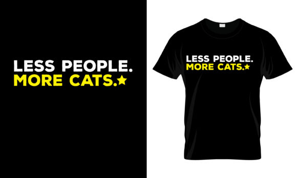 Less People More Cats T-Shirt Review for Embroidery Projects